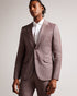BYRONJ-Suits-A refined take on the classic suit, our BYRONJ blazer features single-breasted buttons and a peaked lapel. This style is perfect for layering over a crisp shirt and adding some panache to your weekday wardrobe. Blazer Virgin wool Peaked lapel Single breasted buttons Long sleeved Pockets Ty is 6'1" / 1.86m and wears Medium Pink in a Ted size 3- Ted Baker Romania